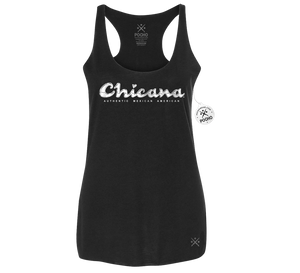 Chicana Campeon - Womens Racerback POCHO Blend Tank