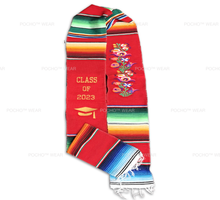 Graduation Floral Sash Stole - Class Of 2023