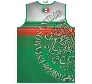 Tri Color Mexico Basketball Jersey Tank Top
