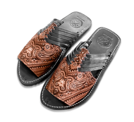 huarache, hadcrafted, artesanal, bandana print, pocho, streetwear, streetwise, fasionnova. genuine leather