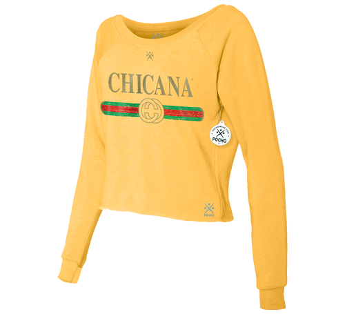 Chicana Ditto Cropped Crew Sweatshirt