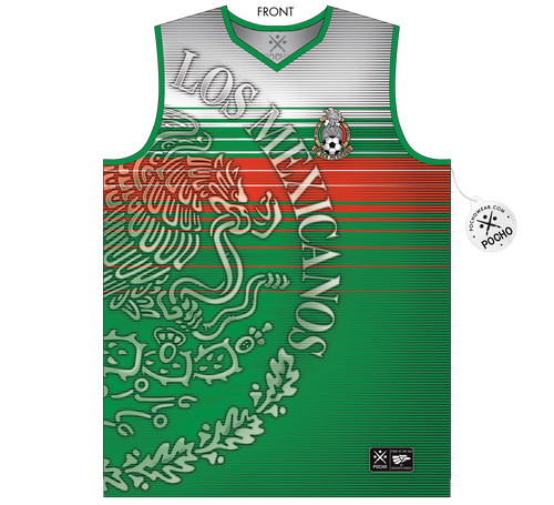 Tri Color Mexico Basketball Jersey Tank Top