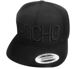 Pocho "El Neon" Black on Black Hat