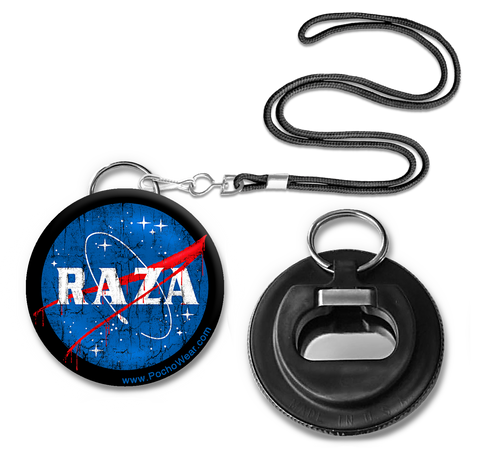 Raza Space Button Pin Bottle opener