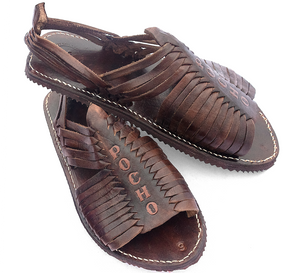 Sin Frontera all brown Huarache Sandals