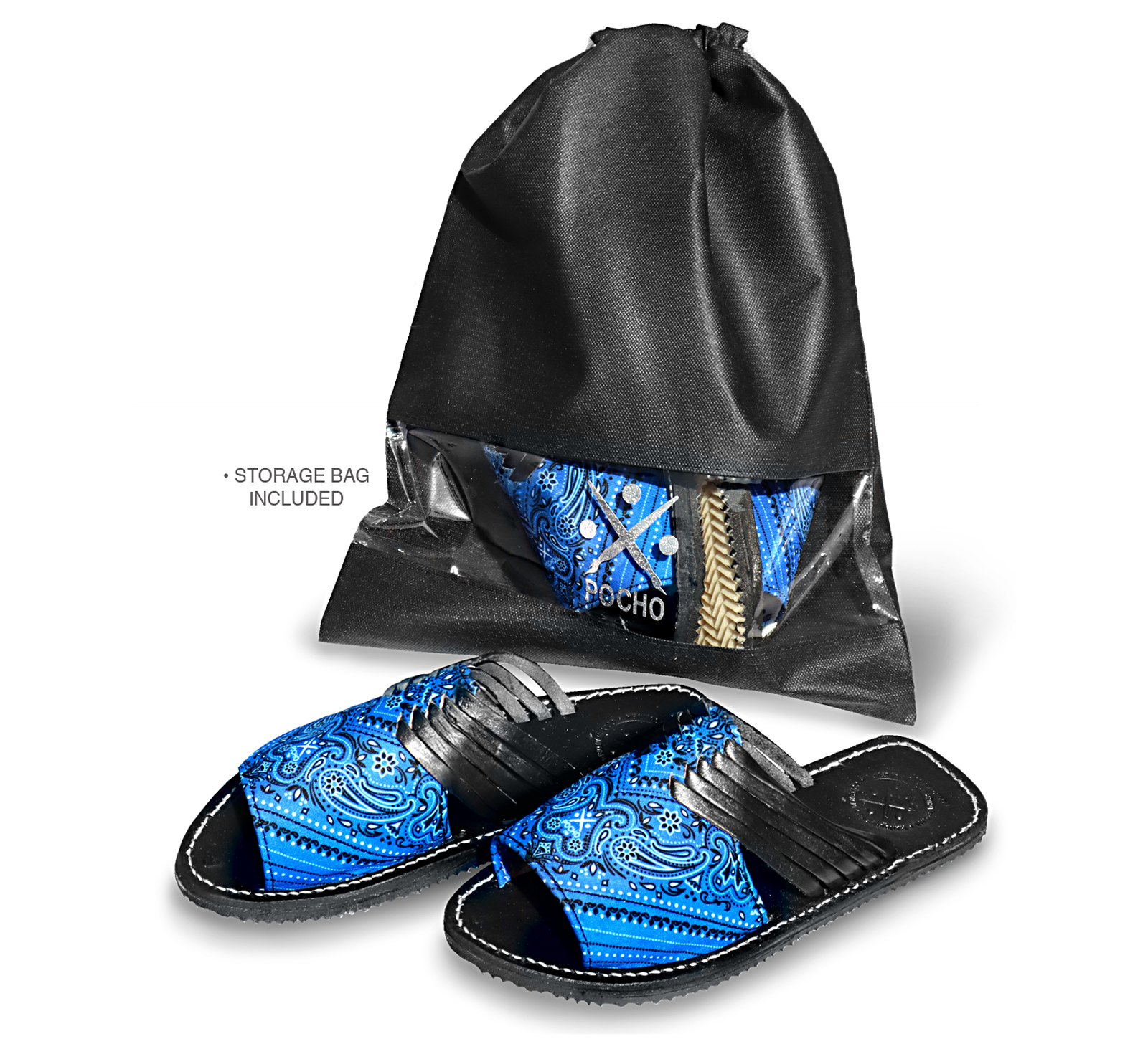 Blue 2025 rag slippers